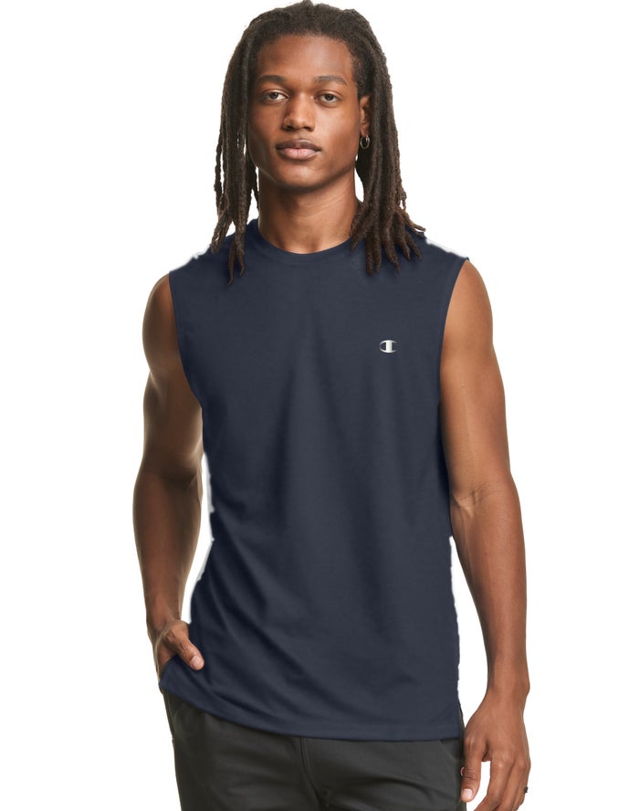 Champion Tanktop Heren - Donkerblauw - Double Dry® ( 957843-VOW )